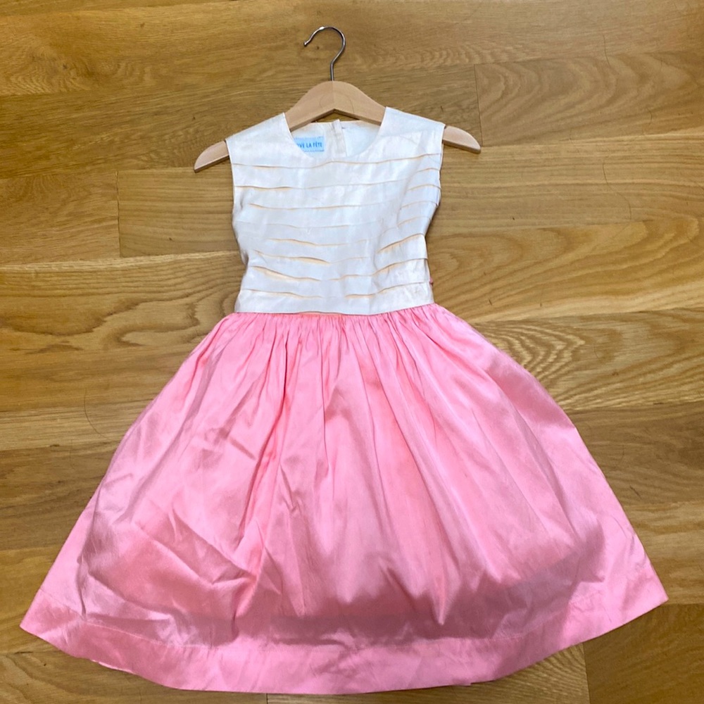 Vive La Fête 100% silk formal dress 5-year old